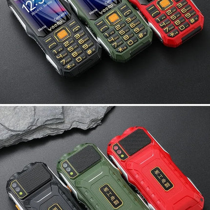 YEEMI Q8 GSM 2G teléfono resistente batería grande linterna Dual 2,4 pulgadas pantalla HD Dual SIM teléfono móvil botón grande teléfono móvil