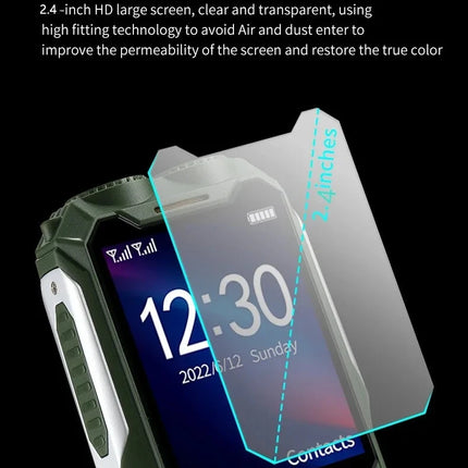 YEEMI Q8 GSM 2G teléfono resistente batería grande linterna Dual 2,4 pulgadas pantalla HD Dual SIM teléfono móvil botón grande teléfono móvil