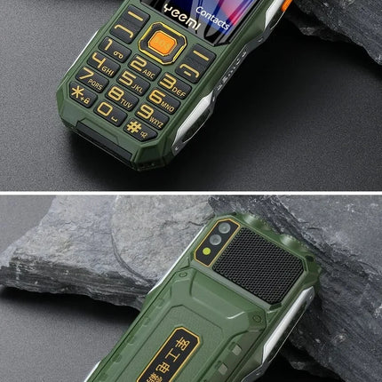 YEEMI Q8 GSM 2G teléfono resistente batería grande linterna Dual 2,4 pulgadas pantalla HD Dual SIM teléfono móvil botón grande teléfono móvil