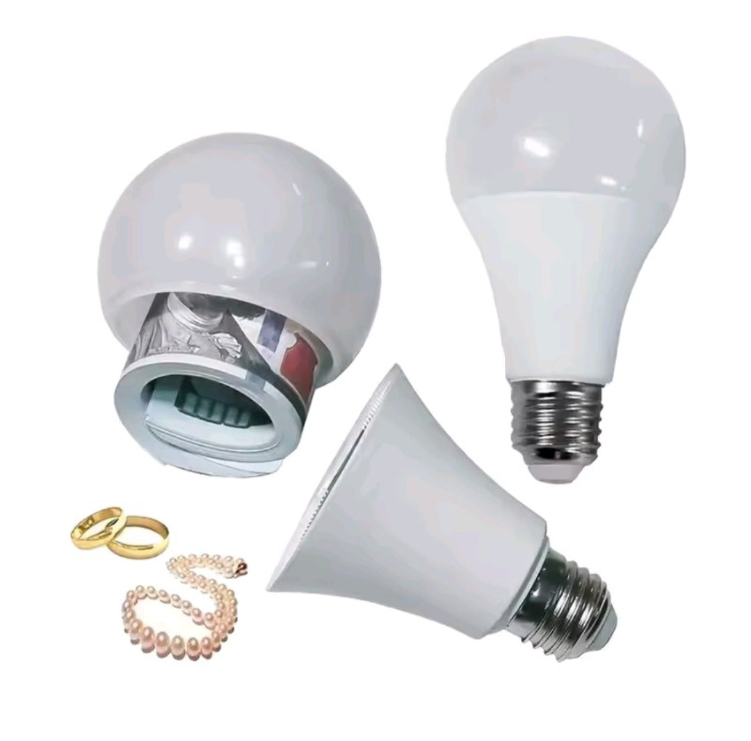 Ampoule secrète avec compartiment caché. لمبة سرية مع مخبأ داخلي