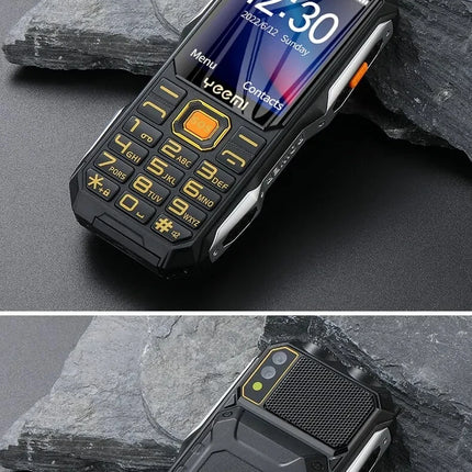 YEEMI Q8 GSM 2G teléfono resistente batería grande linterna Dual 2,4 pulgadas pantalla HD Dual SIM teléfono móvil botón grande teléfono móvil
