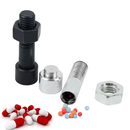 Boulon métallique avec compartiment de rangement discret مسمار معدني عملي مع حجرة تخزين مخفية - HANUTI VIP