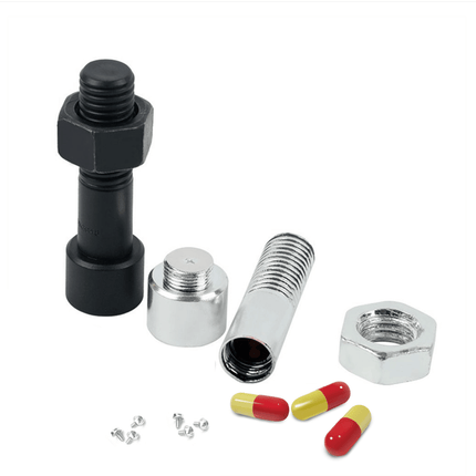 Boulon métallique avec compartiment de rangement discret مسمار معدني عملي مع حجرة تخزين مخفية - HANUTI VIP