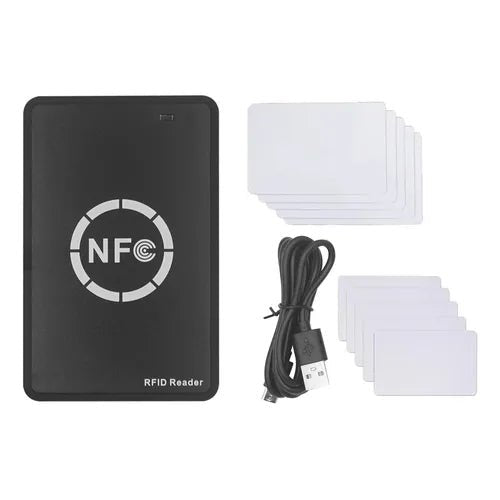 Lecteur et programmateur de cartes NFC et RFID USB + 5 cartes RFID incluses - HANUTI VIP
